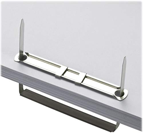 Officemate Prong Paper Fasteners， 2 inch Capacity， 2.75 inch Base， Box of 50 Complete Sets， (99852)， Silver - Image 5
